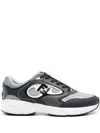 Fendi Forward Lace-up Sneakers In Grigblue