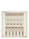 Fendi Architectural Print Lightweight Soft Square Shawl In Nude & Neutrals