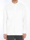 Fendi Selleria Stitching Denim Jacket In White