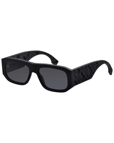 Fendi Men's Shadow 54mm Sunglasses In Black