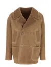 Fendi Giubbino In Montone Cammello Uomo
