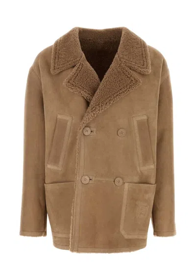 FENDI MEN'S SHEARLING JACKET