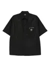 Fendi Zip-pocket Shirt In Black