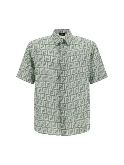 Fendi Linen Shirt In Multicolor