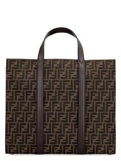Fendi Men's Shopping Bag In Tabmreban