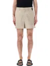 Fendi Virgin Wool Jojoba Shorts With 4 Pockets In Jojoba Biege