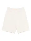 Fendi Relaxed-fit Cotton Blend Shorts In Neutral