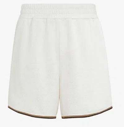 Fendi Men Shorts In Brown