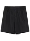 Fendi Black Cotton Bermuda Shorts Men In Multicolor