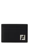 Fendi Men Slim Squared Ff Card Holder In Black