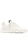 Fendi Flow Leather Low-top Sneakers In Biancnero