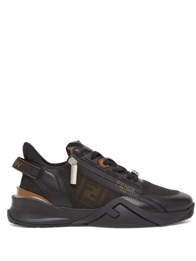 Fendi Men Sneakers Flow In Black