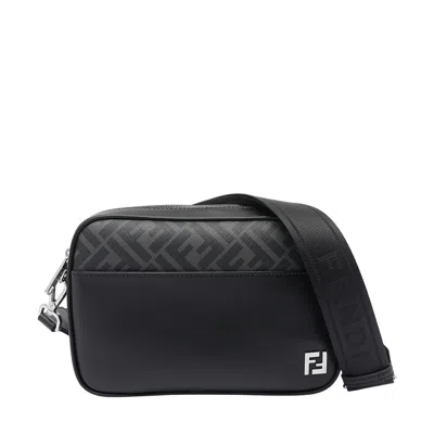 Fendi Adjustable Detachable Shoulder Strap Camera Case In Black