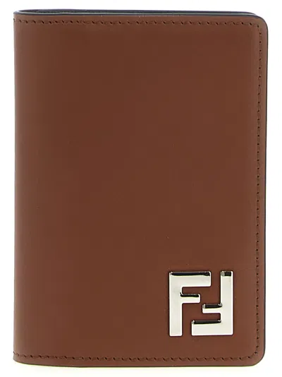 FENDI FENDI MEN 'SQUARED FF' CARD HOLDER