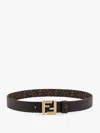 Fendi Ff Square Reversible Leather Belt In Multi