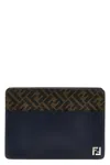 Fendi Zucca-monogram Pattern Clutch In Blue