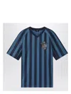 Fendi Pequin Striped T-shirt In Blue
