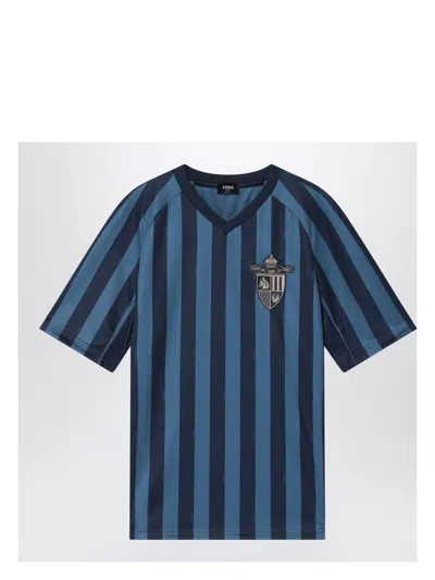 FENDI MEN'S STRIPED T SHIRT