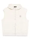 Fendi Sleeveless Zip-up Hoodie With Spacious Hood