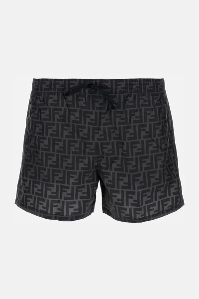 Fendi Men Swimsuit In Black
