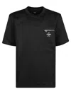 Fendi Zip-detail Roma Cotton T-shirt Clothing In Black