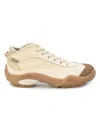 Fendi Sneaker Mid Top Con Lacci E Loop Sul Tallone In Sambnatr