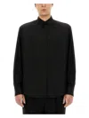 Fendi Wool Shirt Long Sleeves In Black