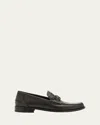 Fendi Men's Tonal Ff-monogram Leather Loafers
