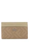 Fendi Compact Geometric Pattern Card Holder In Multicolor