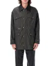 Fendi Man Brown Jackets In Brown Waxed