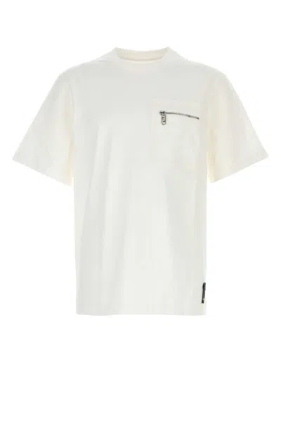 Fendi Men White Cotton T-shirt