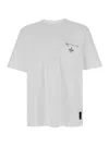 Fendi Men White Crewneck T-shirt With Log Print On The Front In Cotton Man In White