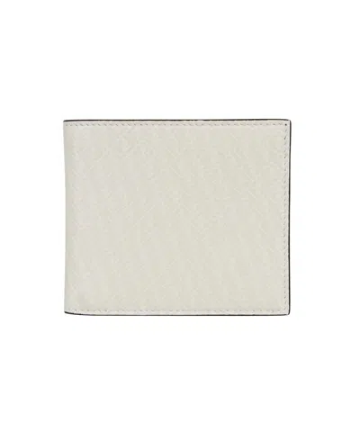 Fendi Leather Flap-over Wallet In White
