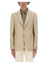 Fendi Men's Wool Jacket In Beige