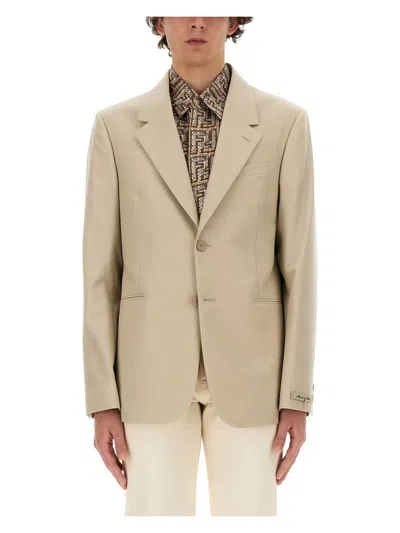 FENDI MEN'S WOOL JACKET