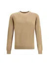 Fendi Wool Sweater Sweaters And Cardigans Beige In Brown