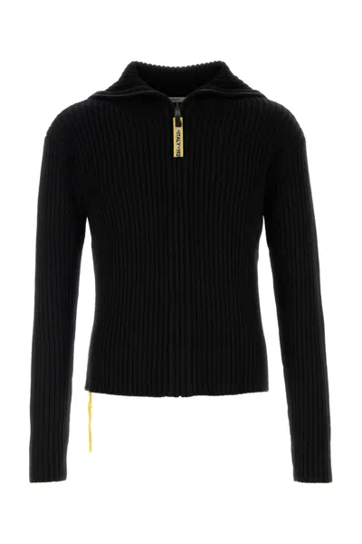 Fendi Men's Wool-blend Cardigan In Black