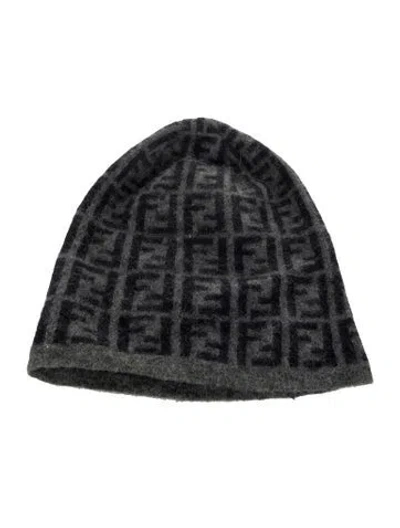 Pre-owned Fendi Mens Hat In Grey