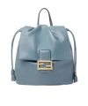 Fendi Mercury Blue Leather Backpack