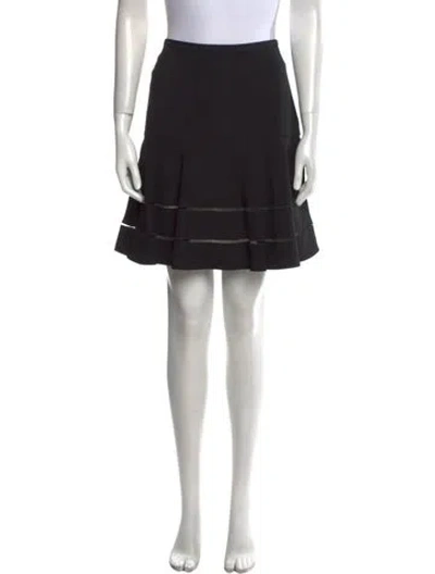 Pre-owned Fendi Mesh Accents Mini Skirt In Black
