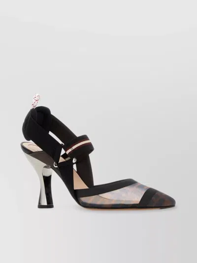 Fendi Mesh Colibrì Pumps With Unique Heel Design