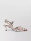 Fendi Mesh Pointed Toe Pumps With Ff Embroidery
