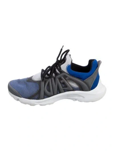 Pre-owned Fendi Mesh Sneakers In Blue