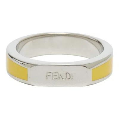 Pre-owned Fendi Metal Band Ring ()