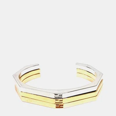 Pre-owned Fendi Metal Bracelet Set In Multi