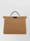 FENDI METAL FEET STITCHED TOTE HANDLE STRUCTURE