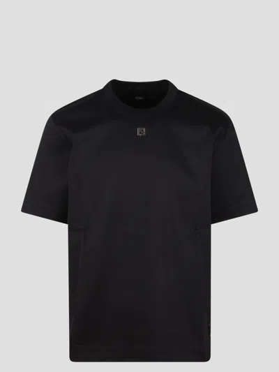 Fendi Metal Ff T-shirt In Black