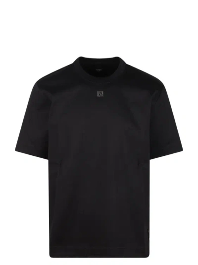 Fendi Metal Ff T-shirt In Black