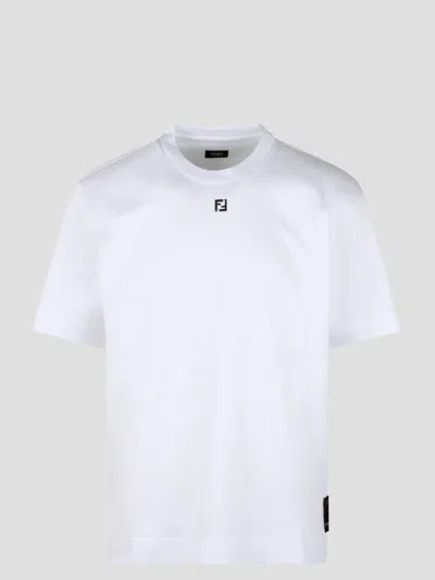Fendi Metal Ff T-shirt In White