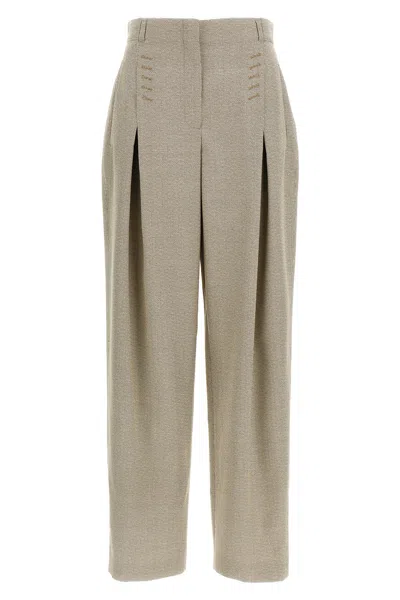 FENDI FENDI MICRO CHECK TROUSERS